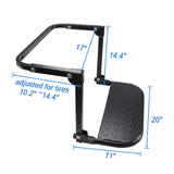 JDMSPEED Tire Step Tire Mounted for Pickup Truck SUV Adjustable Max 13.8" Tire Width