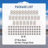 JDMSPEED Nickel-Plated, Copper BUS BARS & SS NUTS Fits For Prius C 2012-2019