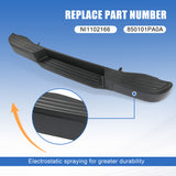 JDMSPEED Steel Rear Step Bumper Assembly Black Fits Nissan 2012-2021 NV1500 NV2500 NV3500