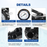 JDMSPEED Top Mount Valve SP071620T Black For Hayward Vari-Flo XL S360T2 S270T2 S310T2