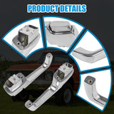 JDMSPEED NEW Pair Front Exterior Door Handle Chrome New For Chevy GMC 1967-1972