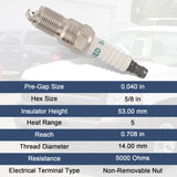 JDMSPEED 41-110 Iridium Spark Plugs & M8-48322 Spark Plug Wires for 5.3 6.0L 6.2L Chevy