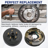 JDMSPEED Left and Right Electric Brake For 5 on 5 Bolt Circle Drum Kits w/ 10" x 2-1/4"