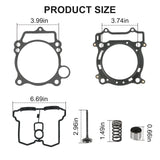 JDMSPEED Cylinder Head Valve W/ Gasket Kit For Yamaha YFZ450 YFZ 450 2004 2005-2009 NEW