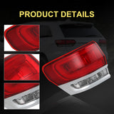 JDMSPEED Outer Tail Light Driver Left Rear Lamp Brake For Jeep Grand Cherokee 2014-20