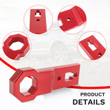 JDMSPEED Red Front Tow Hook Heavy Duty Bumper Towing Hook Kit For Ford F-150 Raptor 2009