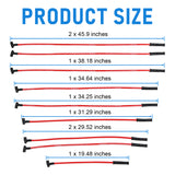 JDMSPEED FITS Chevy SBC BBC 350 383 400 454 V8 HEI Spark Plug Wires Set 90 to Straight