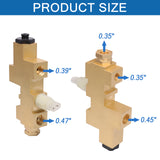 JDMSPEED Brass Brake Proportioning Valve Fit For Jeep CJ XJ & YJ Jeep Wrangler 1987-1996