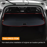 JDMSPEED Black Retractable Cargo Cover Luggage Shade For Toyota Highlander 2020-2024