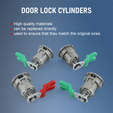 JDMSPEED Ignition Cylinder & 4 Door Lock Set For Ford Econoline Van E150 E350 E250 703369
