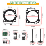 JDMSPEED Cylinder Intake Exhaust Valve Gasket Kit For Honda TRX450ER 2006-2014