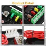 JDMSPEED Auxpower A24 4 Gang RGB Backlit Switch Panel Automatic Dimming 3 Lighting Modes