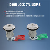 JDMSPEED Ignition Switch Lock Cylinder + 2X Door Lock Cylinder W/2 Logo Keys For Ford