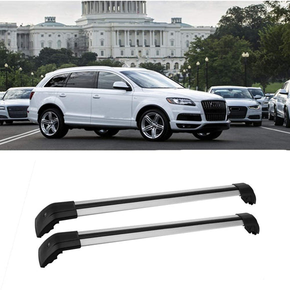 JDMSPEED 2x Silver Roof Rack Cross Bars Luggage Carrier Set For Audi Q7 4L 2007-2015