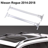 JDMSPEED 2x Top Roof Rack Cross Bar Carrier For 14-19 Nissan Rogue 2.0 2.5 w/ Roof Rails