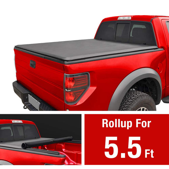 JDMSPEED Soft Roll Up Tonneau Cover For 2007-2021 Toyota Tundra 5.5ft 66