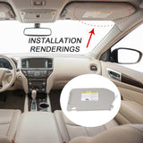 JDMSPEED Left & Right Sun Visor For 2013-18 Pathfinder 14-17 Infiniti QX60 W/ Lamp DN