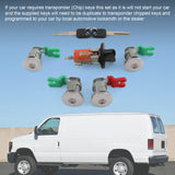 JDMSPEED Ignition Cylinder & 4 Door Lock Set For Ford Econoline Van E150 E350 E250 703369