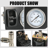 JDMSPEED NEW In Cab Single Air Gauge Control Kit For Air Suspension Kit w/ Paddle Switch