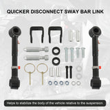 JDMSPEED Quick Disconnect Sway Bar Links W/ 2.5-6" Lifts For TJ Cherokee 1984-01 XJ 98-06