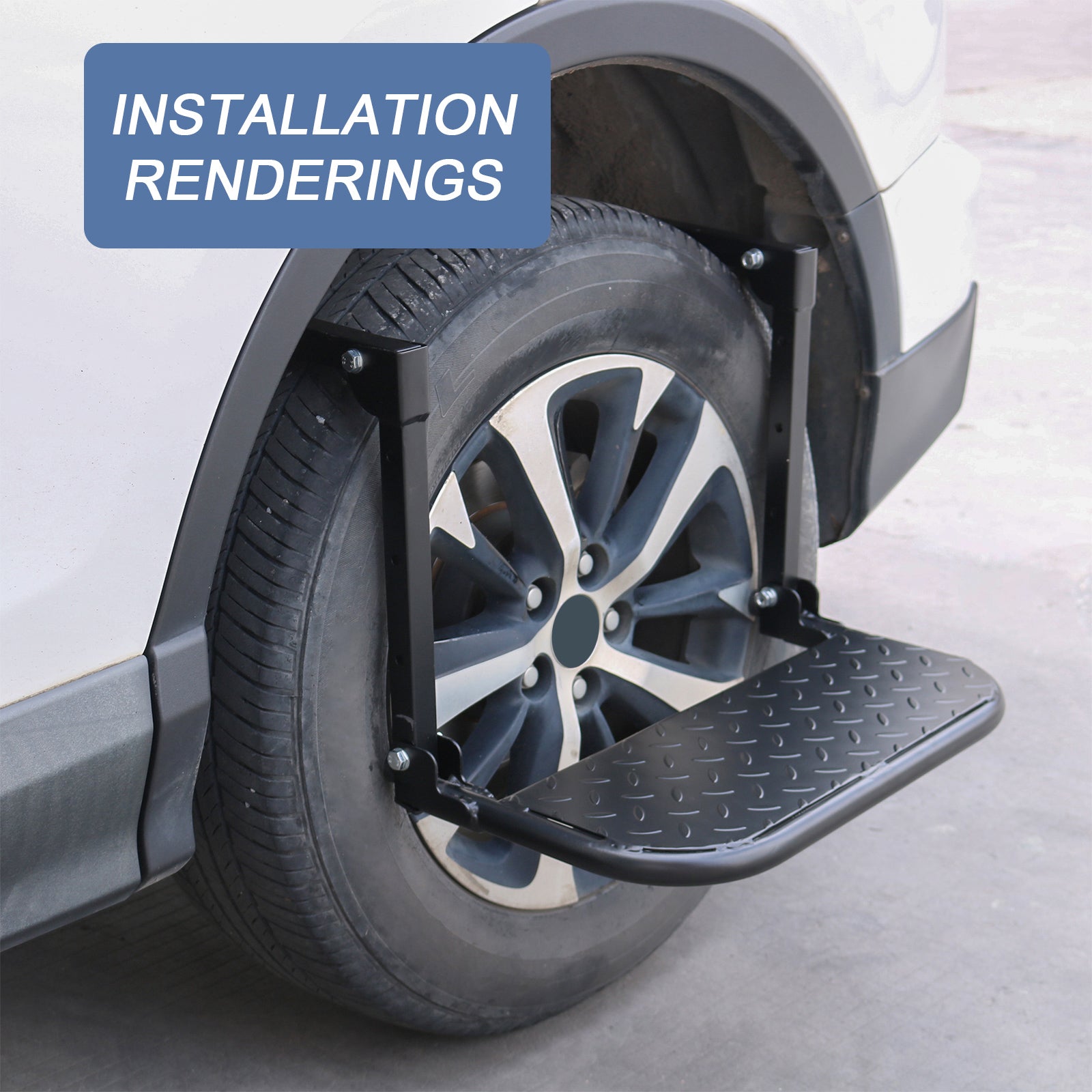 JDMSPEED Tire Step Tire Mounted for Pickup Truck SUV Adjustable Max 13 ...