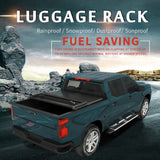 JDMSPEED 4.6FT Bed 3-Fold Tonneau Cove Soft Tri Fold 4'6" Bed For Ford Maverick 4WD 2022