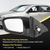 JDMSPEED Power Mirror For 2003-2007 Honda Accord Coupe Driver Side Paintable