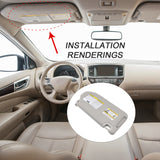 JDMSPEED Left & Right Sun Visor For 2013-18 Pathfinder 14-17 Infiniti QX60 W/ Lamp DN