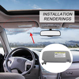 JDMSPEED Sun Visor Sunshade Without Sunroof Gray Drivers Side Fits Toyota Camry 2007-2011