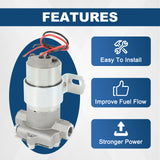 JDMSPEE 110 GPH 13-14PSI Low Pressure Electric Fuel Pump 12V NEW For Gasoline Carburetor