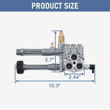 JDMSPEED For RMW and SRMW Pumps Troy Bilt Complete Pressure Washer Pump Head Assy AR42518