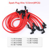JDMSPEED High Performance Spark Plug Wire Set SBC BBC HEI 350 383 454 Electronic 10.5MM