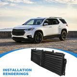 JDMSPEED Upper Front Active Grille Shutter w/ Motor 84646340 For 2018-2019 Chevy Traverse
