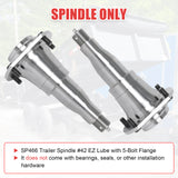 JDMSPEED 2x SP466 Spindle #42 E-Z Lube w/ 5-Bolts NEW Fits Trailer Axle 5200-7000 lbs