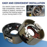 JDMSPEED 12-1/4x5" 12K 15K Electric Backing Plate Trailer Brake For Dexter 5" 23-442