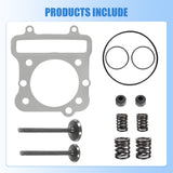 JDMSPEED Cylinder Intake Exhaust Valve Gasket Kit For Kawasaki Bayou 300 KLF300B 1988-04