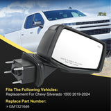 JDMSPEED Right Side Power Heated Mirror+Temp+BSM NEW For Chevy Silverado 1500 2019-2024