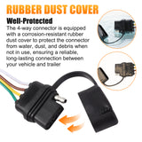JDMSPEED 4-Way Flat Trailer Light Wiring Tow Harness For Toyota RAV4 Custom 2019-2024