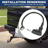 JDMSPEED Trailer Tow Hitch Bar Wire Harness 9L3Z15A416A Fits For Ford F-150 2009-2014