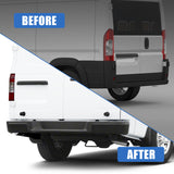 JDMSPEED Steel Rear Step Bumper Assembly Black Fits Nissan 2012-2021 NV1500 NV2500 NV3500