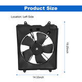 JDMSPEED Radiator Cooling Fan LH Driver Side HO3115155 For 2010-2016 Honda CR-V CRV 2.4L