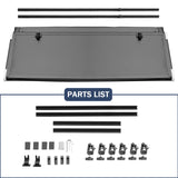 JDMSPEED Low Profile Hard 3 Fold Tri Fold Tonneau Cover 5.7FT For Ram 2019-2025