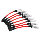 JDMSPEED 41-110 Iridium Spark Plugs & M8-48322 Spark Plug Wires for 5.3 6.0L 6.2L Chevy
