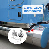 JDMSPEED New Aluminum Locking Diesel Fuel Cap Fit For Peterbilt Replace #110-485-9200
