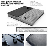 JDMSPEED 8FT Hard Four-fold Tonneau Cover FOR 2002-2021 RAM 1500/2500/3500 LONG BED