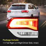 JDMSPEED  Inner Passenger Halogen Tail Light Assembly Fits Jeep Grand Cherokee 2014-20