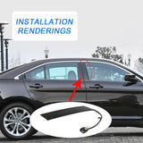 JDMSPEED For 11-19 Ford Taurus Front Door Window Trim Keyless Entry Pad LH Driver BLACK