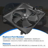 JDMSPEED NEW Left Side Engine Radiator Cooling Fan Black Fits 2007-2009 Honda CRV 2.4L