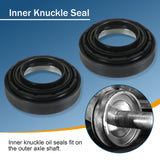 JDMSPEED Front Axle Seal and U Joints Kit For Ford F350 F250 Super Duty DANA 50 60 98-05