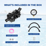 JDMSPEED Top Mount Valve SP071620T Black For Hayward Vari-Flo XL S360T2 S270T2 S310T2